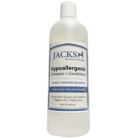 Jacks Jacks 483 Jacks Hypoallergenic 2-in-L Shampoo & Conditioner - 16 oz 483